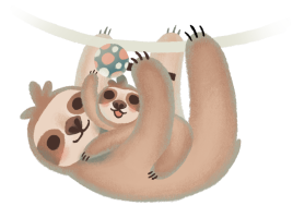 Varilag Faultier-Maskottchen im Baby