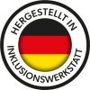 Siegel: Hergestellt in Inklusionswerkstatt