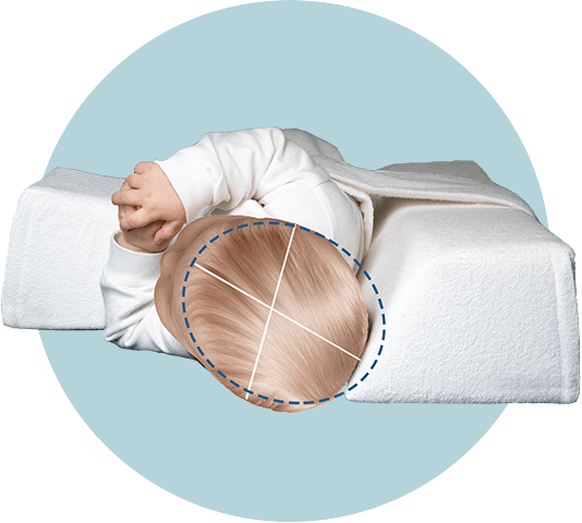 sichere Lagerung Baby Lagerungskissen Wachstumslenkung schiefer Kopf