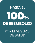 Sello: Hasta el 100% de reembolso por el seguro de salud