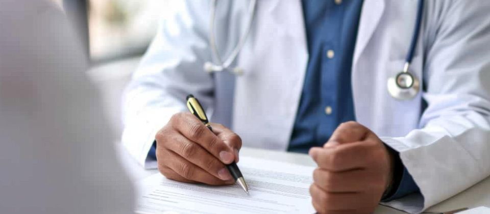 Doktor schreibt Rezept