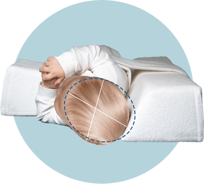 sichere Lagerung Baby Lagerungskissen Wachstumslenkung schiefer Kopf