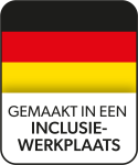 Zegel: Gemaakt in een inclusie-werkplaats