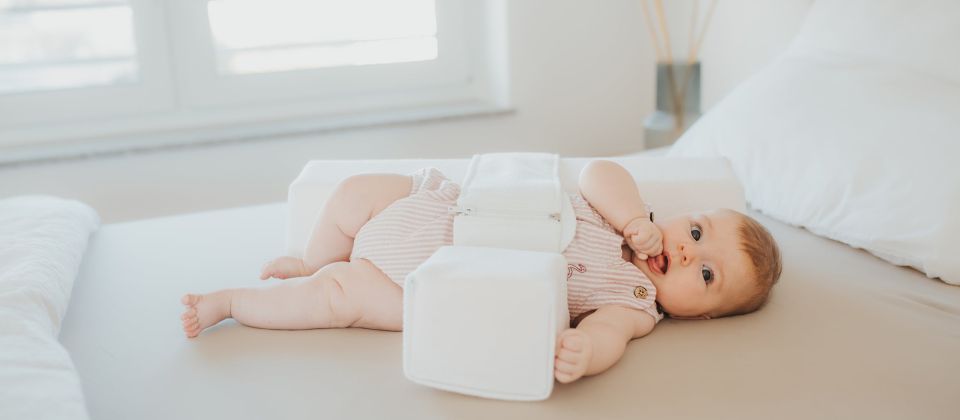 Image du produit Vue latérale Attelle latérale VARILAG Coussin de positionnement pour bébé