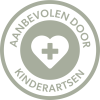 Zegel: Aanbevolen door kinderartsen, fysiotherapeuten & verloskundigen