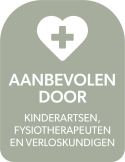 Zegel: Aanbevolen door kinderartsen, fysiotherapeuten & verloskundigen