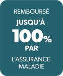Label: Remboursé jusqu'à 100% par l'assurance maladie